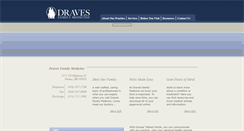 Desktop Screenshot of dravesfamilymedicine.com
