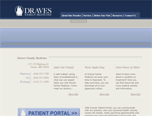 Tablet Screenshot of dravesfamilymedicine.com
